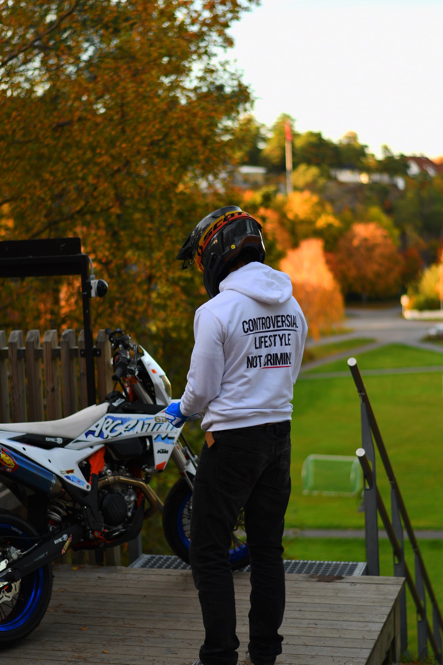 Controversial Lifestyle, Not Criminal - White Hoodie